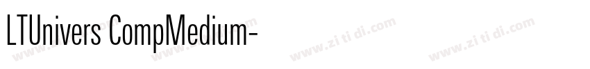 LTUnivers CompMedium字体转换